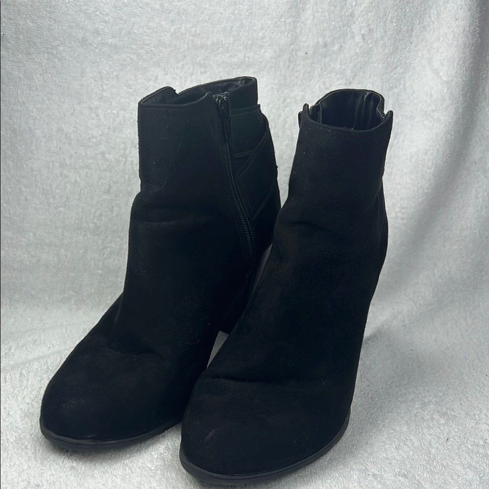 Target Elegant Black Ankle Boots - too high of a heel for me